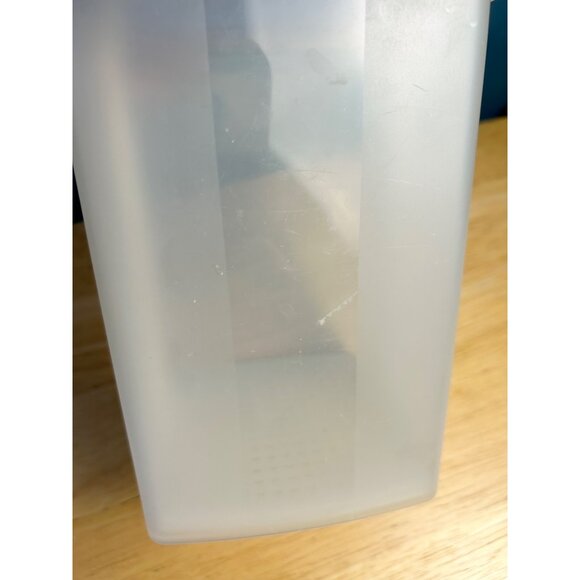 Tupperware Pickle Keeper Pic a Deli Blue & Frosted White 3 Piece USA Collectible - Picture 8 of 11